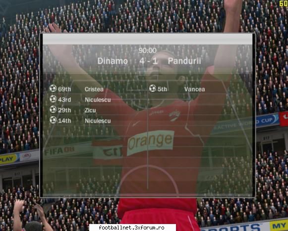 dinamo - pandurii 4-1  :rotfl:  :rotfl: ..inca o victorie sau egal si sunt campiooonn fifa 08  -